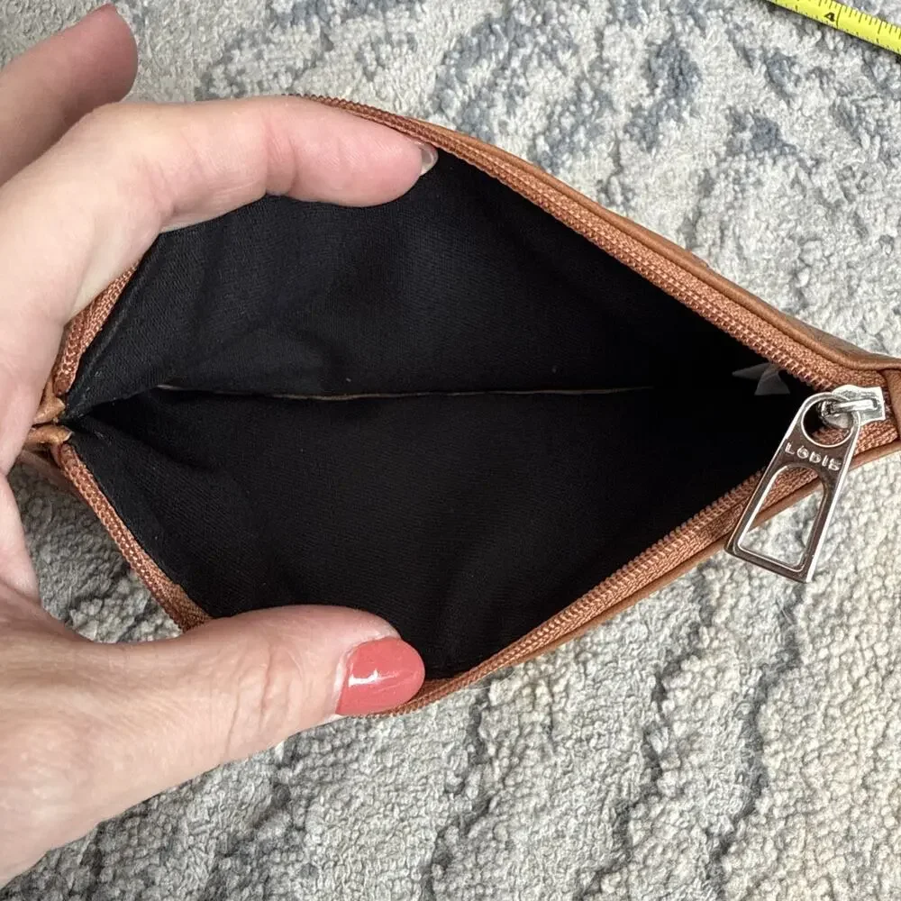 Lodis Julia Long Stacker Card Holder Slim Wallet Chestnut/tan RFID Protection